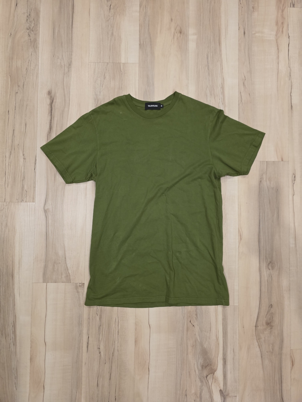 TALENTLESS Olive Green Crewneck Short Sleeve Tee